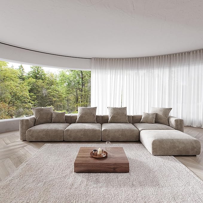 Kanso Corduroy Modular Bouclé Cloud Couch