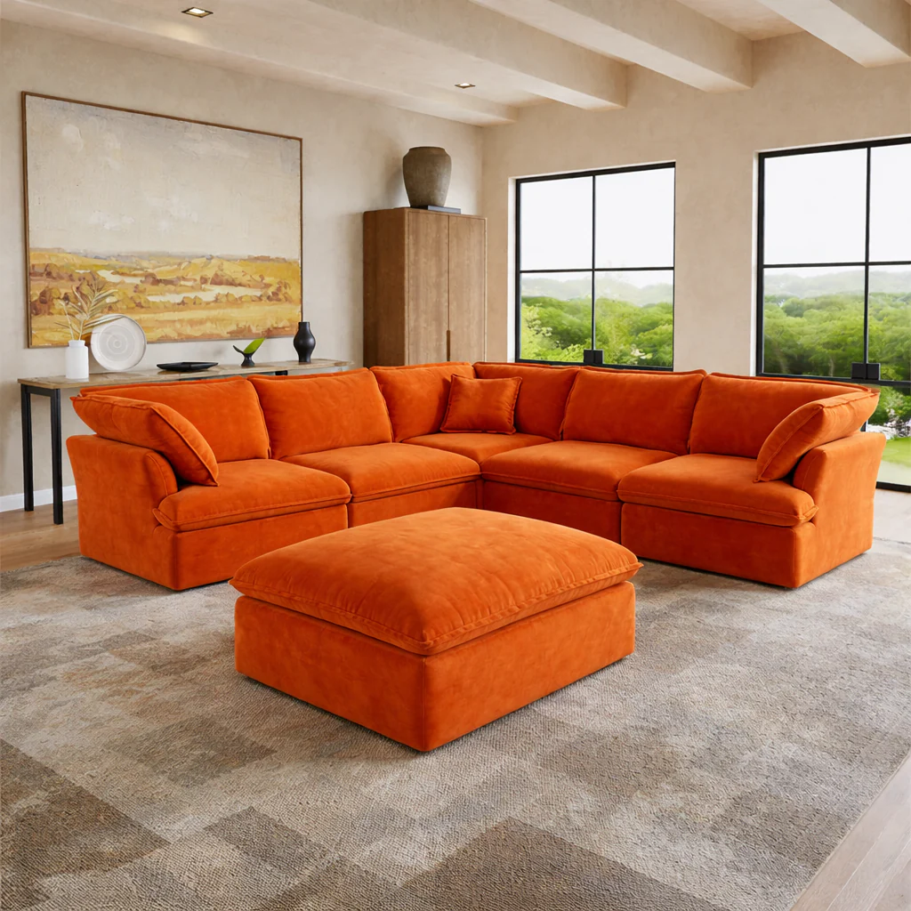 Sabi Modular Bouclé Cloud Couch